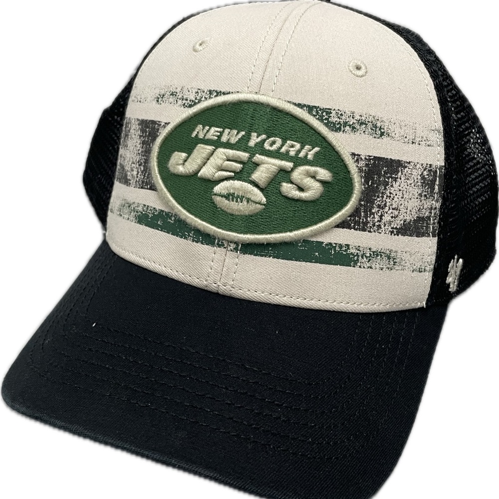 '47 New York Jets Cream Breakout MVP Trucker Adjustable Hat